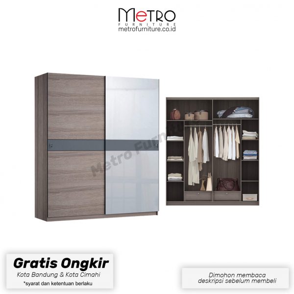 Lemari Pakaian Sliding Crown ST