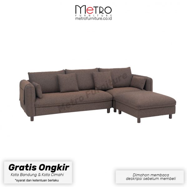 Sofa L Cheryl sofa minimalis sofa keluarga