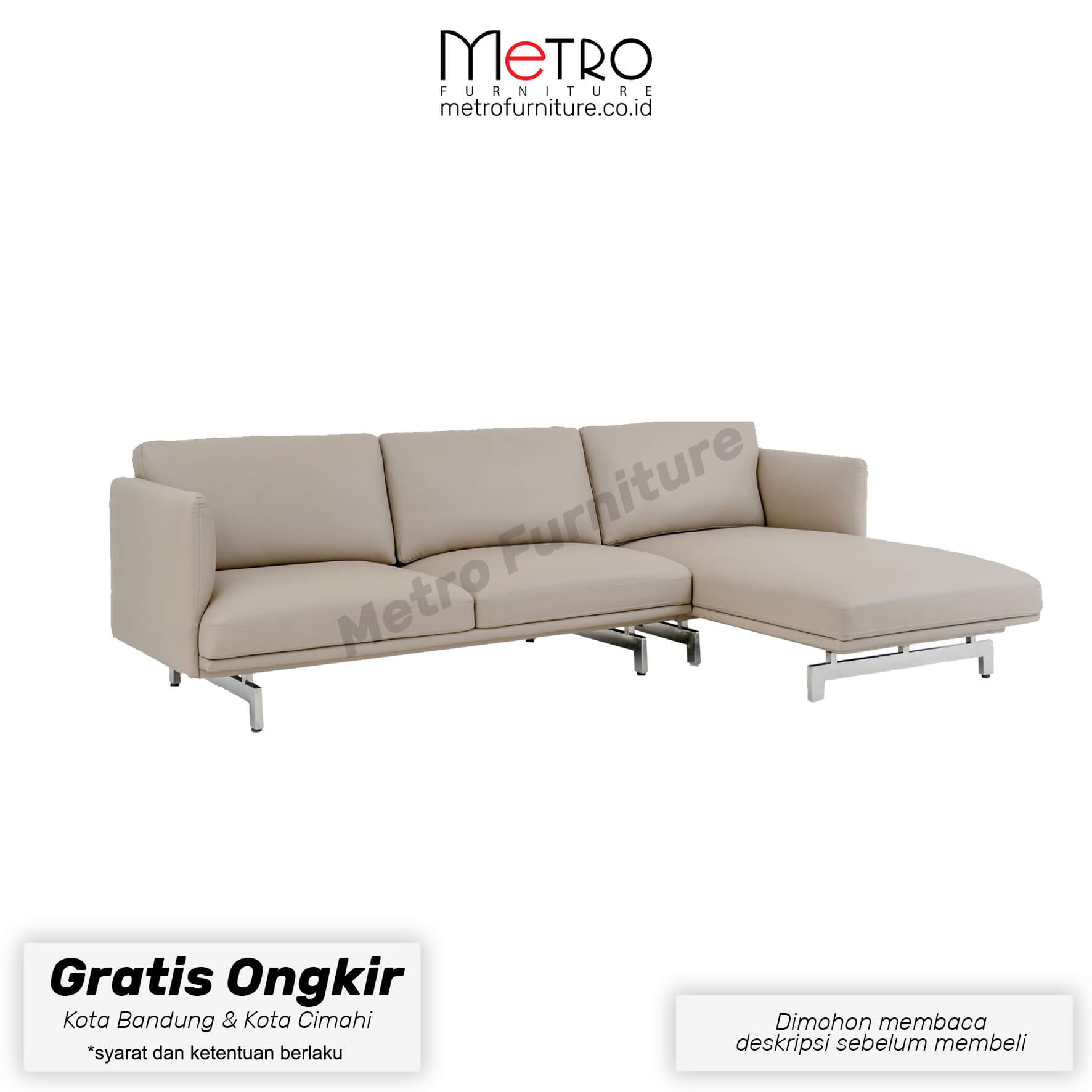Sofa L Manda sofa minimalis sofa keluarga