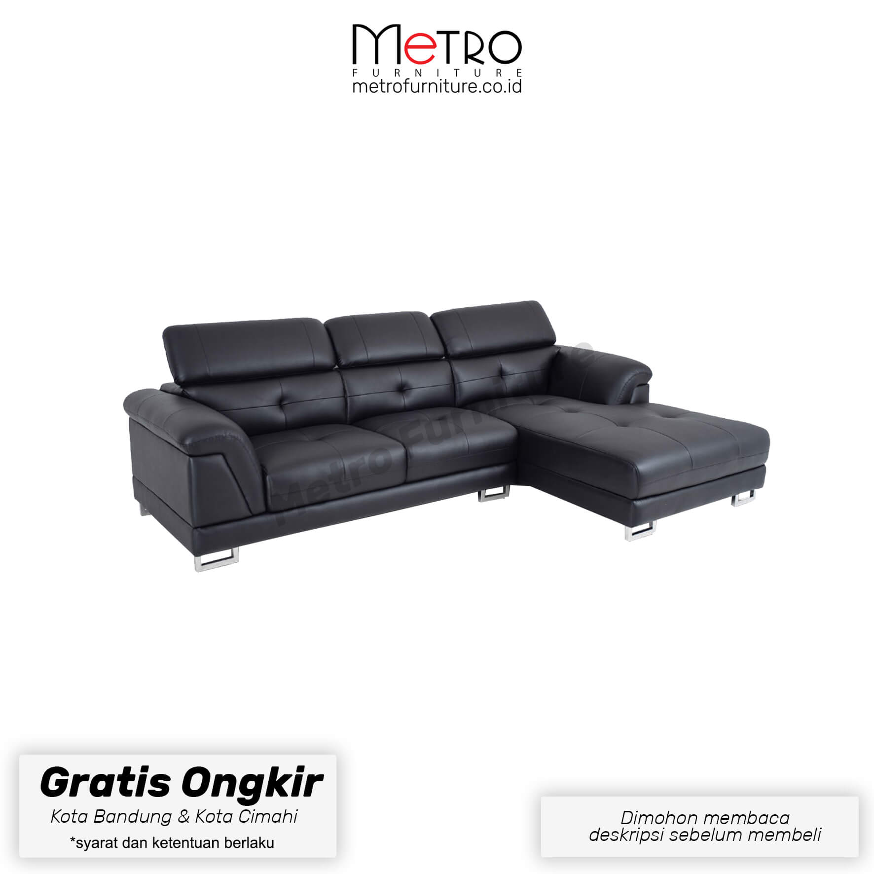 Sofa L Philippo sofa minimalis sofa keluarga