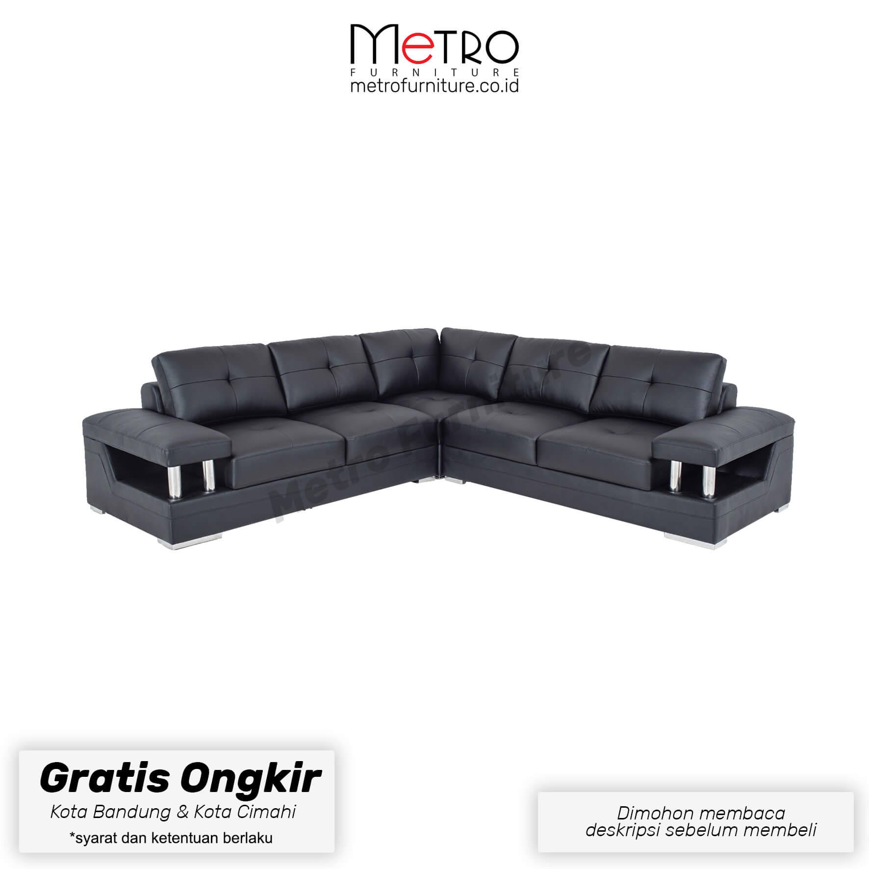 Sofa L Vico sofa minimalis sofa keluarga