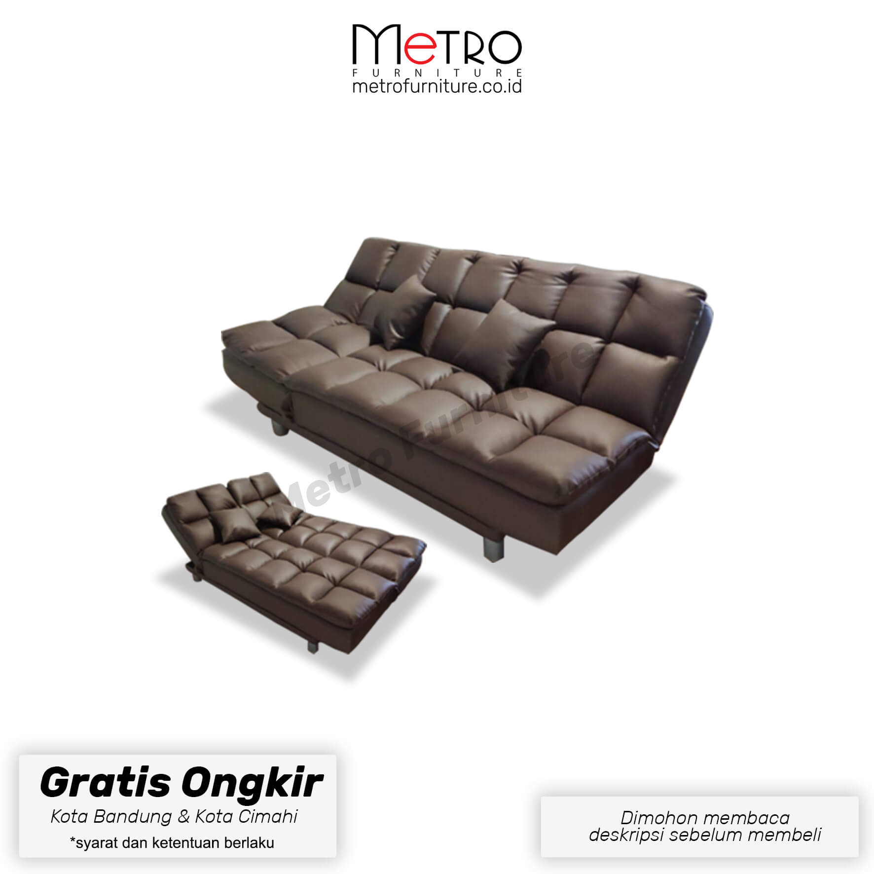 Sofabed Spencer sofa minimalis sofa keluarga - Image 3