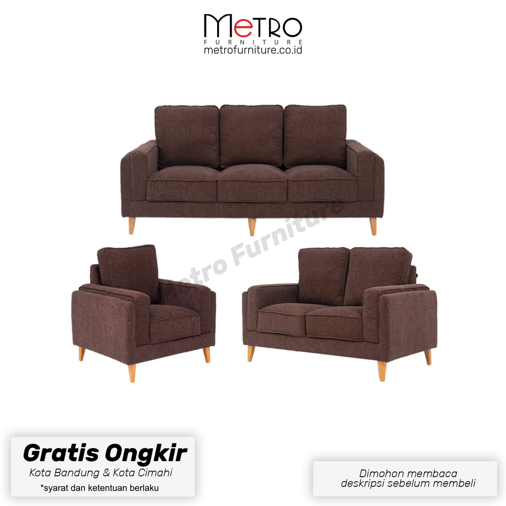 Sofa United 321 sofa minimalis sofa keluarga