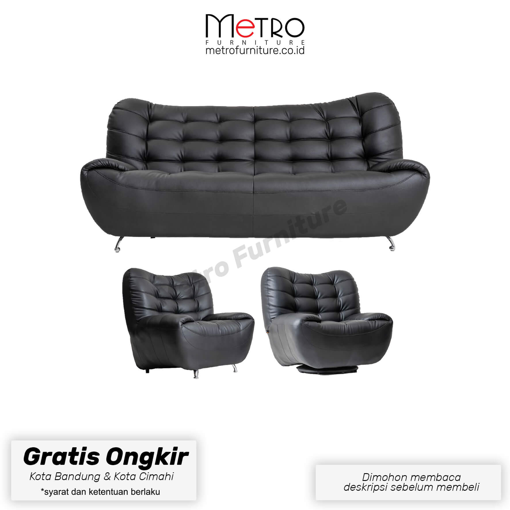 Sofa Vallen 31+1 Spinning Seat sofa minimalis sofa keluarga