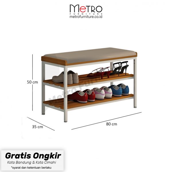 Rak Sepatu Minimalis / Rak serbaguna / Bangku / Bench Irvine