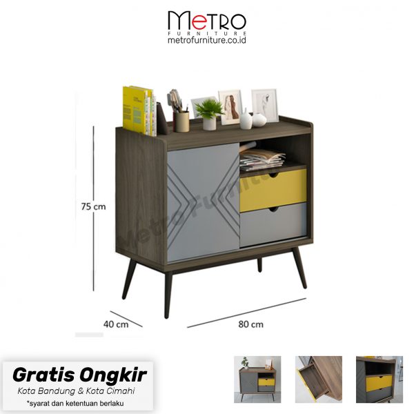 Lemari & Kabinet / Lemari Samping / Sideboard Minimalis Nara