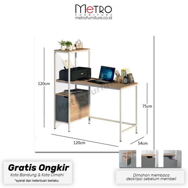 Meja Belajar / Meja Kerja / Meja Kantor AKASHI