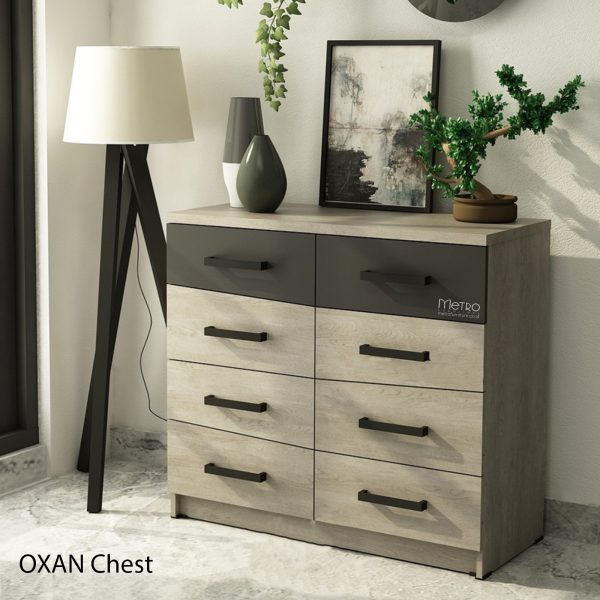 Laci Serbaguna / Side Board / Oxan Chest Drawer - Rovere Linen