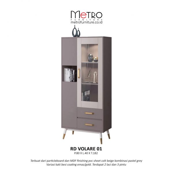 RD Volare 01 / Lemari Hias / Rak Buku