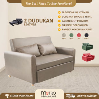 Metro Furniture SofLuxe Sofabed Minimalis Molton – Sofa Minimalis Multifungsi Woody Dual Fungsi + Free Ongkir Bandung & Cimahi | Promo Spesial
