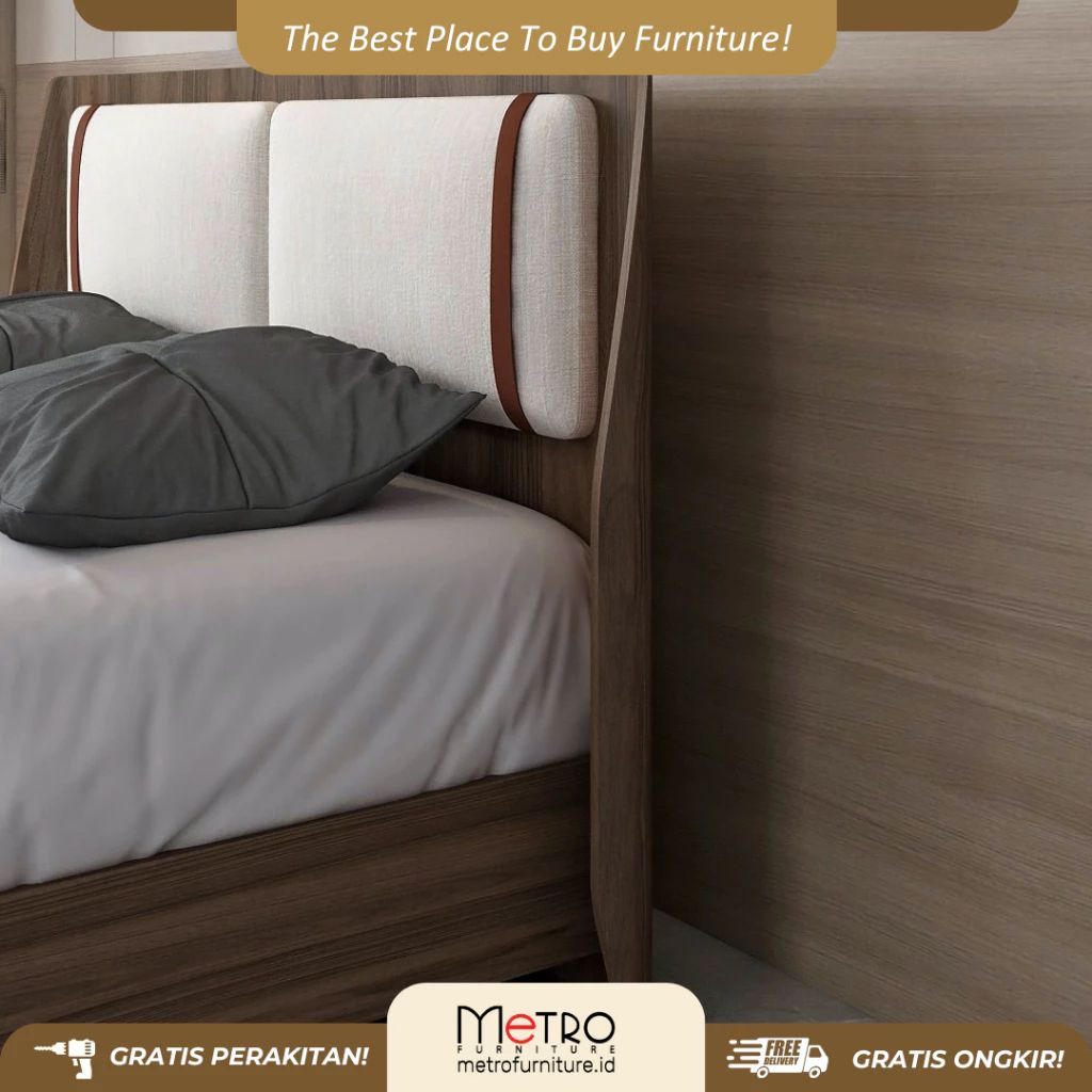 tempat tidur bed set moreno metro furniture