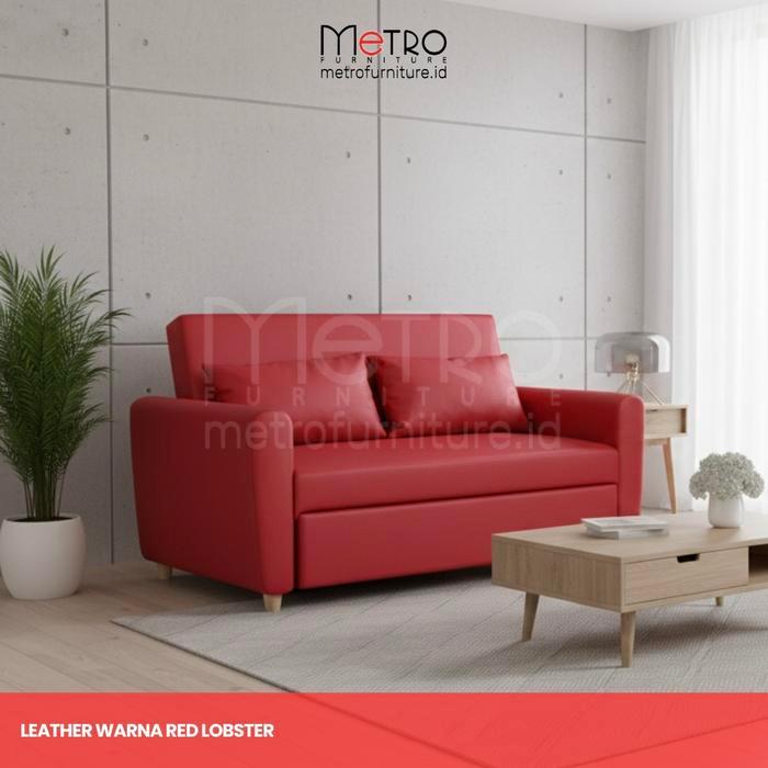 Metro Furniture SofLuxe Sofabed Minimalis Molton – Sofa Minimalis Multifungsi Woody Dual Fungsi + Free Ongkir Bandung & Cimahi | Promo Spesial