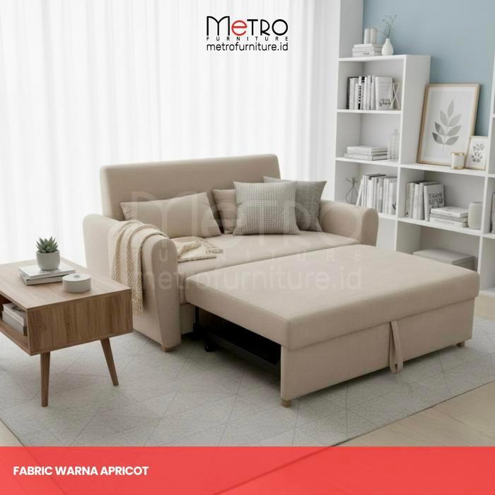 Metro Furniture SofLuxe Sofabed Minimalis Molton – Sofa Minimalis Multifungsi Woody Dual Fungsi + Free Ongkir Bandung & Cimahi | Promo Spesial